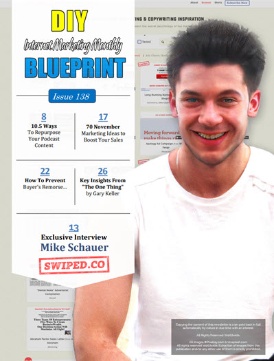 DiY Blueprint Monthly Newsletter issue 138